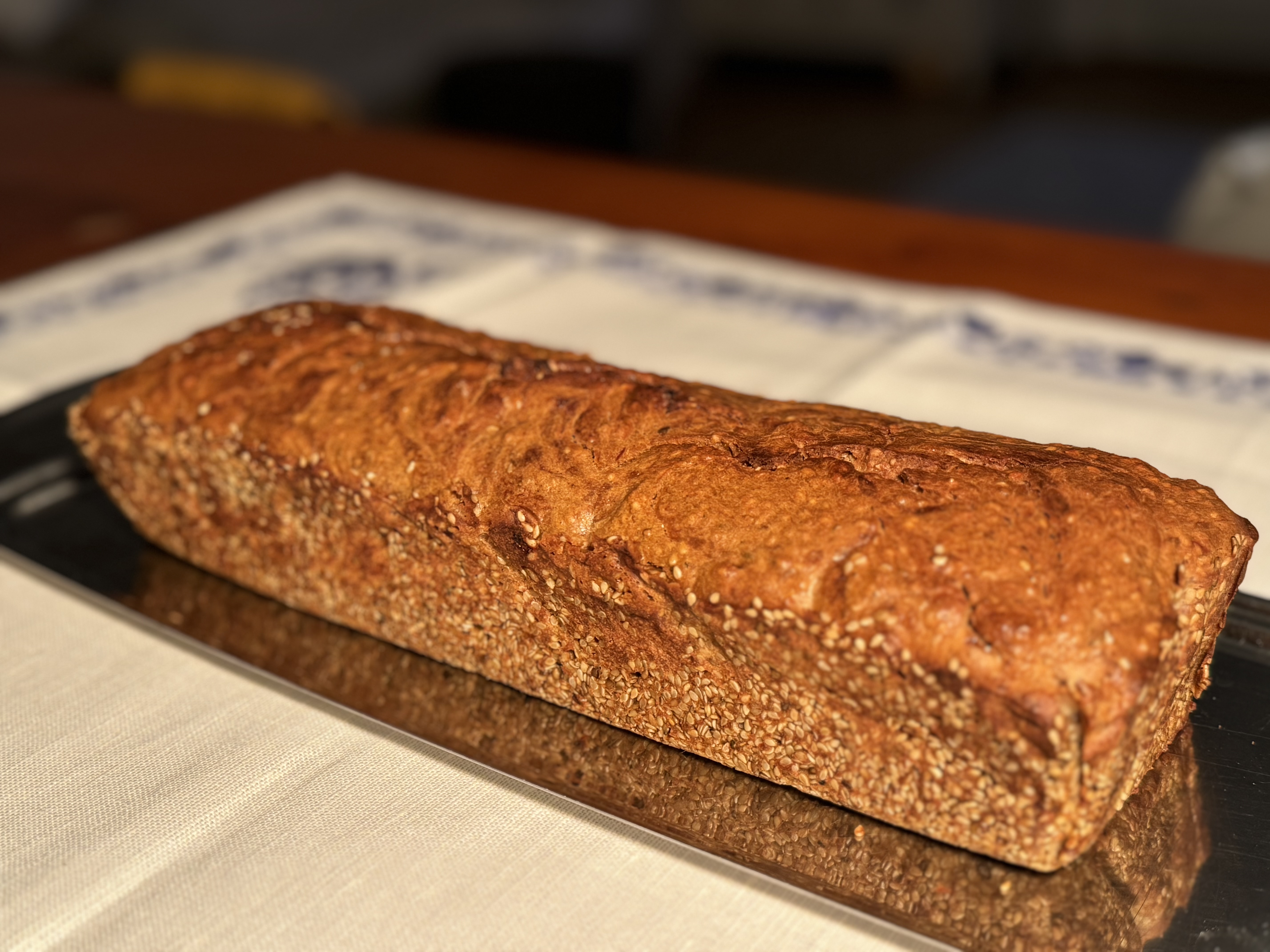 banana bread cu un strop de tahini